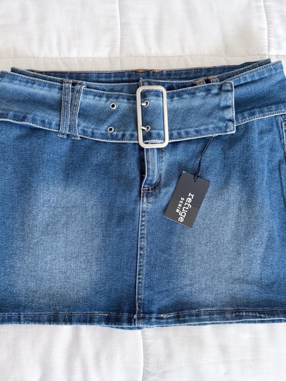 NWT Refuge denim mini skirt